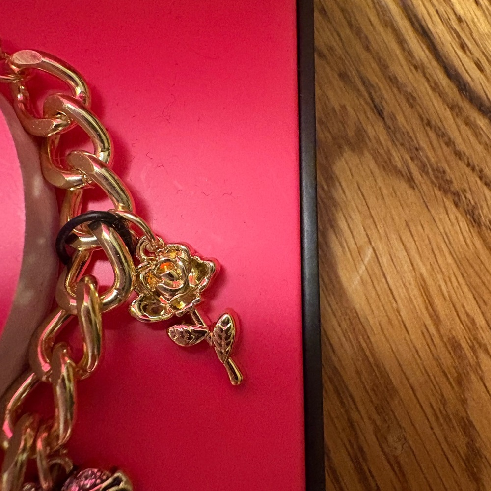 Ed Hardy Gold Charm Bracelet Watch - Picture 8 of 11